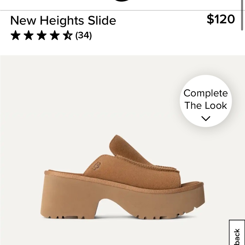 UGG. New Heights Slide. Size 7.5.